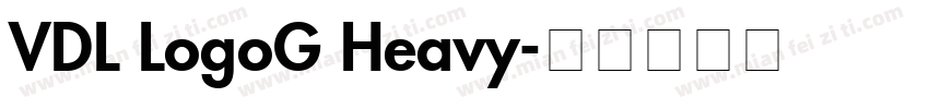 VDL LogoG Heavy字体转换